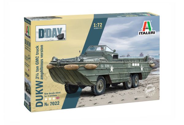 ITA7022 - DUKW 2 ½ Tonnen amphibische GMC-Version – 80. Jahrestag des D-DAY zum Zusammenbauen und Bemalen - 1