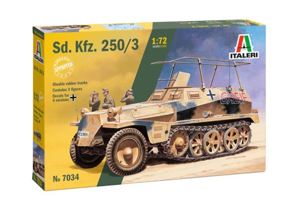 ITA7034 - Militärfahrzeug Sd.Kfz. 250/3 zum Zusammenbauen und Bemalen - 1