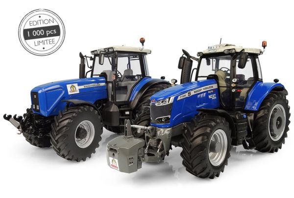 UH7123 - Traktor in der Farbe Blau - Plogmaker - MASSEY FERGUSON 8260 und 7726S - 1