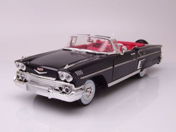 MMX73112NOIR - CHEVY Impala 1958 Cabriolet schwarz - 1