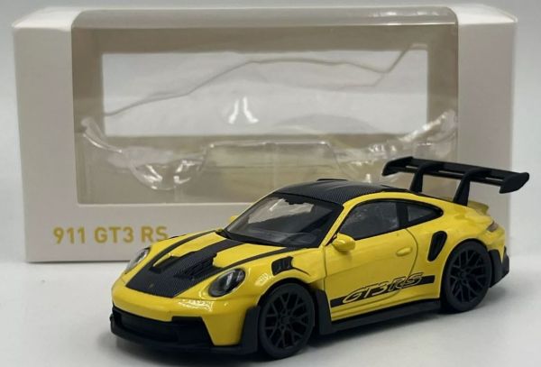 NOREV750063 - PORSCHE 911 GT3 RS 2022 Gelb mit schwarzen Aufklebern - Jet-Car - 1