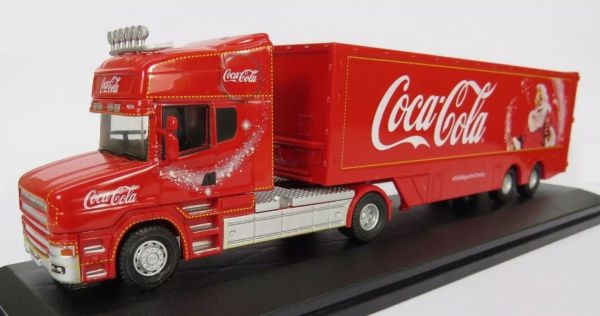 OXF76TCAB004CC - SCANIA T CAB 4x2 mit Anhänger 2 Achsen COCA-COLA Weihnachten - 1