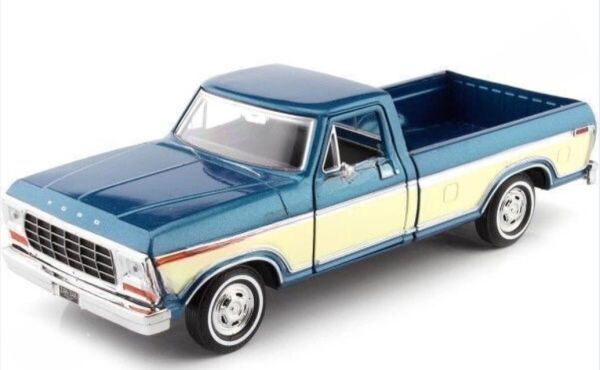 MMX79346BLEU - FORD F-150 Custom 1979 blau und beige - 1