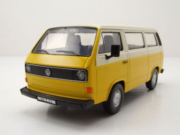 MMX79376JAUNE - VOLKSWAGEN Typ 2 T3 Bus in Gelb und Beige - 1