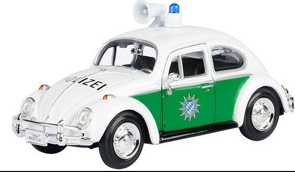 MMX79588 - VOLKSWAGEN Beetle Polizei Weiß und Grün - 1