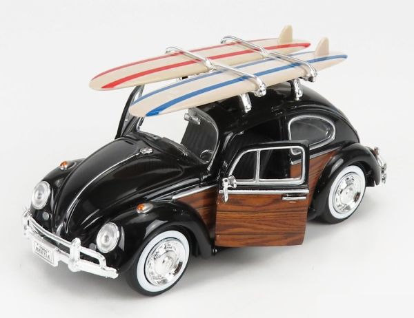 MMX79591 - VOLKSWAGEN Käfer 1966 Schwarz mit Surfbrett - 1