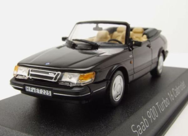 NOREV810045 - SAAB 900 Turbo Cabriolet 1992 Schwarz - 1