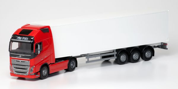 EMEK81135 - VOLVO FH16 750 Globettrotter XL 4x2 rot mit 3-Achs-Anhänger - 1