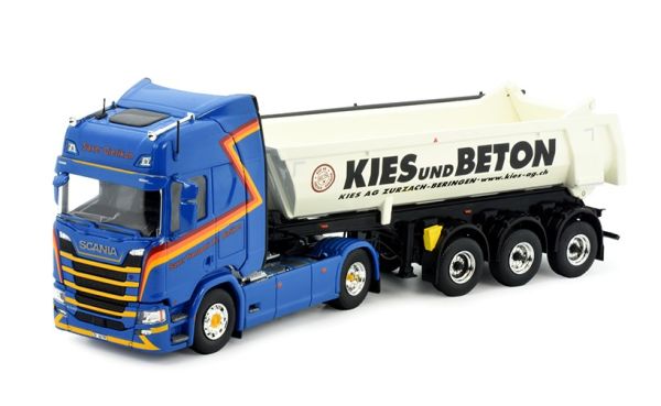 TEK82733 - SCANIA R HIGHLINE SAXER 4x2 mit 3-Achs-Kipper KIES AG - 1