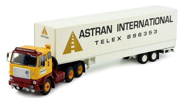 TEK83386 - VOLVO F88 6x4 mit Planenanhänger 2 ASTRAN-Achsen. - 1