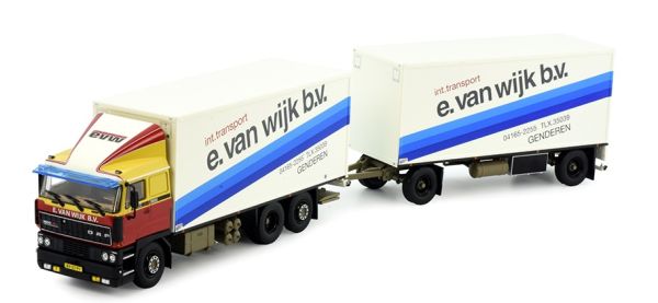 TEK83731 - DAF 3600 6x2 LKW mit Anhänger 1+1 Achsen Transport E. VAN WIJK - 1