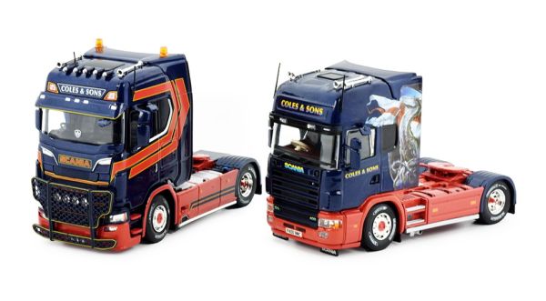 TEK84101 - SCANIA 164 TOPLINE 4x2 und SCANIA S HIGHLINZE 4x2 COLES & SONS - 1