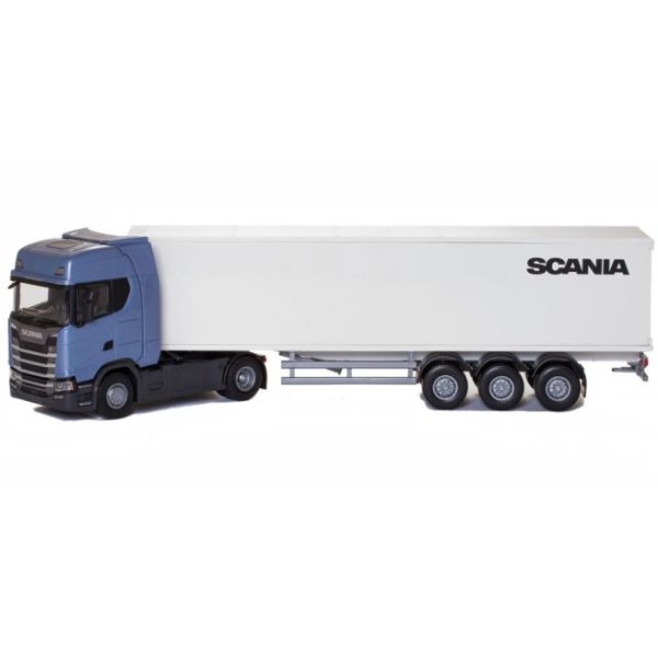 EMEK86004 - SCANIA S410 4x2 blau mit 3-Achs-Anhänger - 1