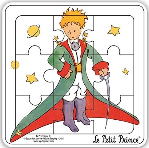 MGM865007-B - Holzrahmenpuzzle 9 Teile DER KLEINE PRINZ mit seinem Schwert - 1