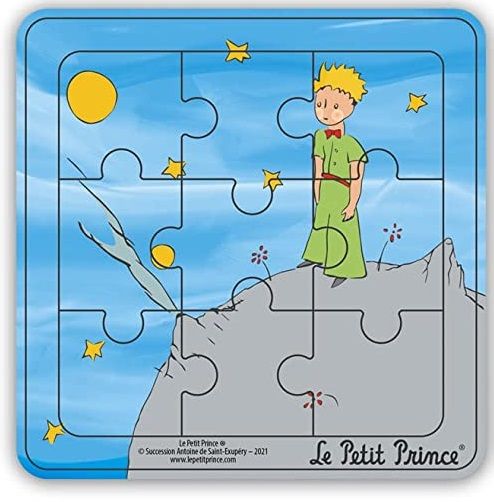 MGM865007-C - Puzzle Holzrahmen 9 Teile DER KLEINE PRINZ auf dem Hügel. - 1