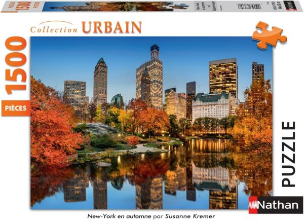 NAT877881 - Puzzle 1500 Teile NewYork im Herbst von Suzanne KREMER - 1