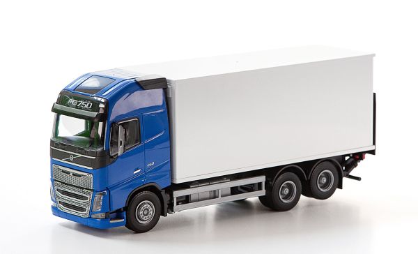 EMEK89114 - VOLVO FH16 6x4 blau mit Kasten und Heckklappe - 1