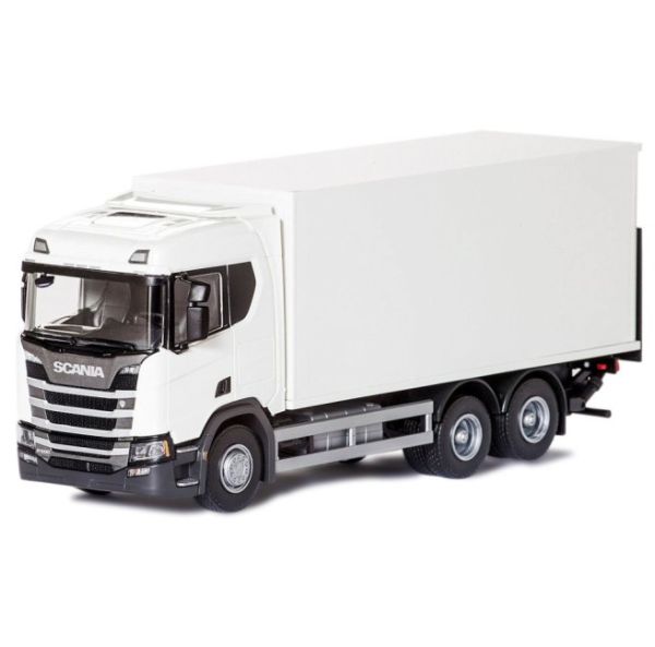 EMEK89602 - SCANIA CR 6x4 weiss mit Kasten und Heckklappe - 1