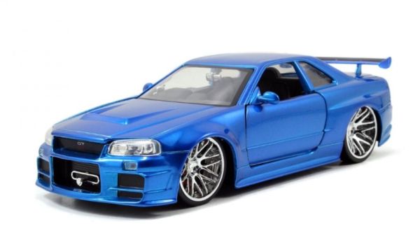 JAD97173 - NISSAN Skyline GT-R 2002 blau Fast & Furious. - 1