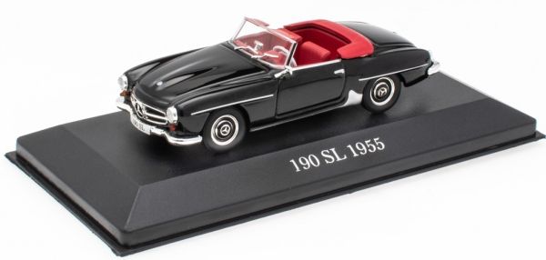 ATL7905001 - MERCEDES BENZ 190SL 1955 Cabriolet offen schwarz - 1