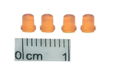 GF-ACC-10 - 4 kleine orangefarbene Leuchtfeuer - hoch.3.5mm Dia.2.5mm - 1