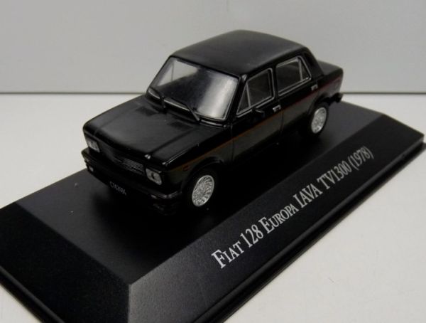 MAGARG51 - FIAT 128 iva 1978 Schwarz mit Broschüre - 1