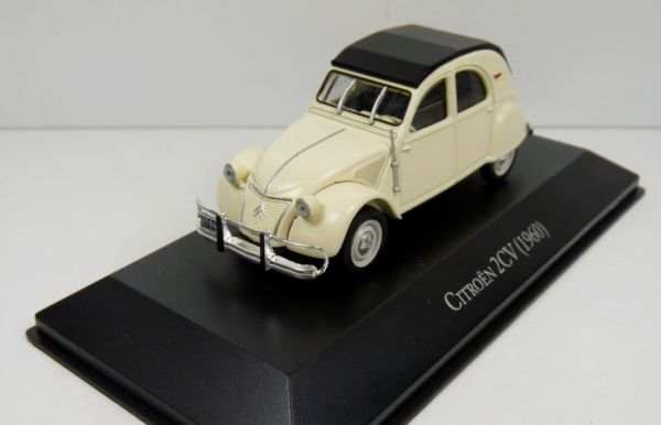 MAGARG87 - CITROEN 2cv 1960 Weiß und Schwarz - 1