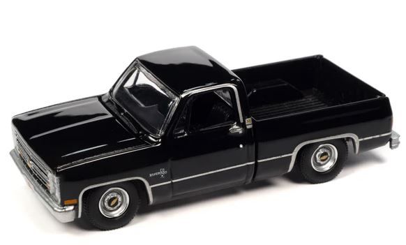 AW64402A-D - CHEVY Silverado Fleeside 1985 Schwarz – Im Blister - 1