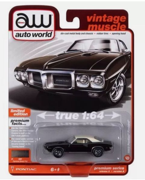 AW64402A-F - PONTIAC Firebird 1969 Braun – Im Blister - 1