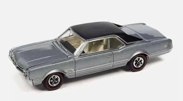 AW64402B-E - OLDSMOBILE 442 1966 Silber – Im Blister - 1