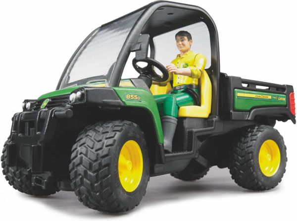 BRU2490 - GATOR JOHN DEERE mit Figur Maßstab: 1/16 - 1