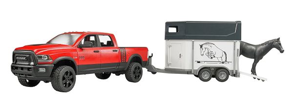 BRU2501 - 4X4 RAM 2500 Power Wagon mit Transporter und 1 Pferd - 1