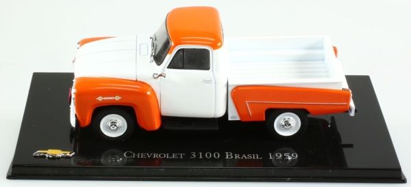 MAGCHEVY3100-59 - CHEVROLET 3100 Brasilien 1959 orange-weißer Pickup - 1