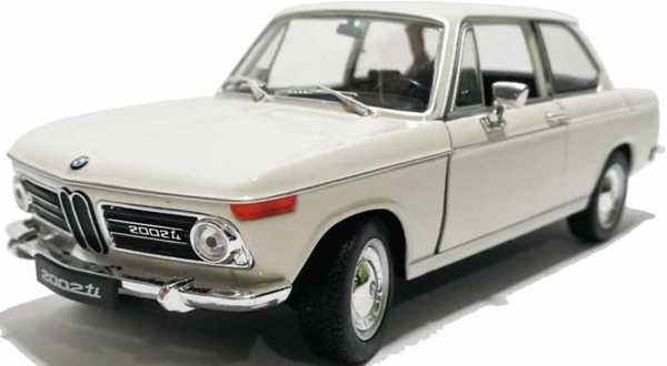 WEL24053WBL - Auto von 1966 in weißer Farbe – BMW 2002 TI 2 Türen - 1