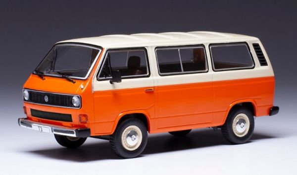 IXOCLC501N.22 - VOLKSWAGEN Typ 2 T3 Caravelle 1981 orange und weiss - 1