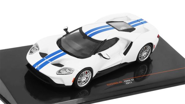 IXOCLC536N - FORD GT 2017 Weiß und Blau - 1