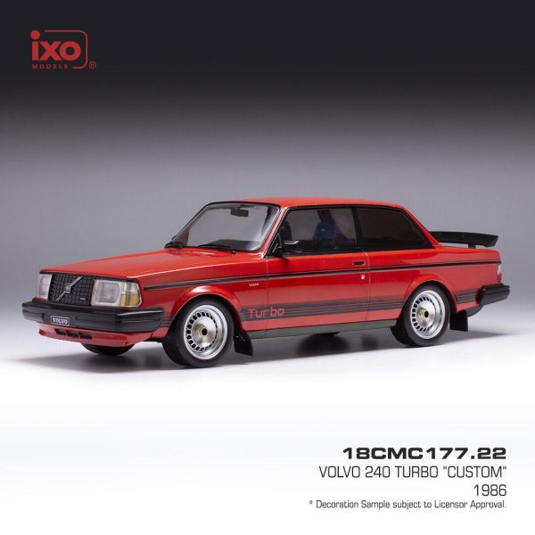 IXO18CMC177.22 - VOLVO 240 Turbo custom 1987 rot - 1