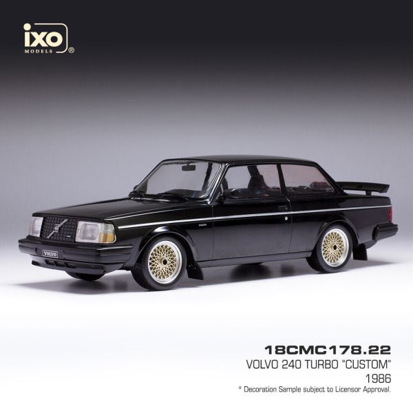 IXO18CMC178.22 - VOLVO 240 Turbo custom 1986 schwarz - 1