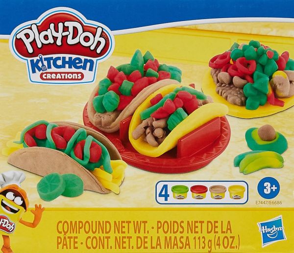 HASE7447 - Die Tacos mit 4 Gläsern PLAY-DOH Kitchen Kreationen. - 1