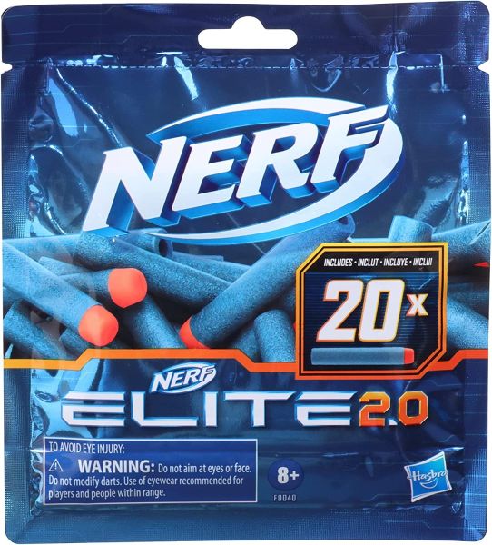 HASF0040 - Nachfüllpackung 20 Schaumstoffdarts NERF Elite 2.0 - 1