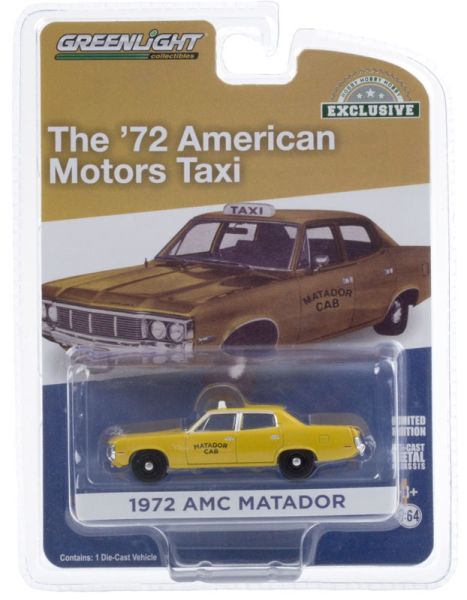 GREEN30181 - AMC Matador Cab 1972 gelbes Taxi im Blister verkauft - 1