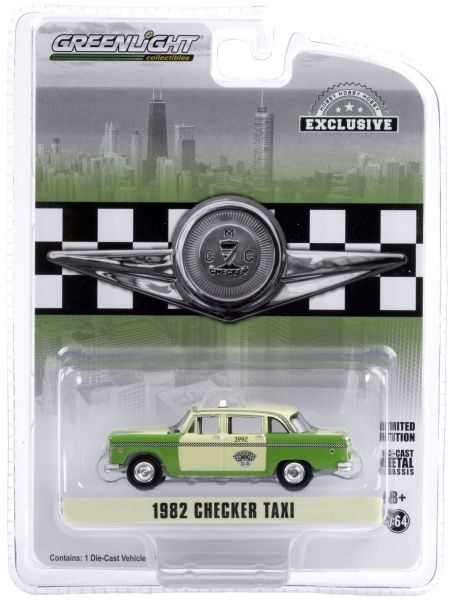 GREEN30208 - CHECKER MOTORS MARATHON A11 1982 Taxi Grün/Sahne - 1