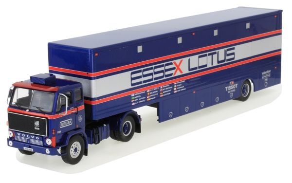 IXOTTR021 - VOLVO F89 4x2 und Team Essex Lotus Rennwagen-Transportanhänger - 1