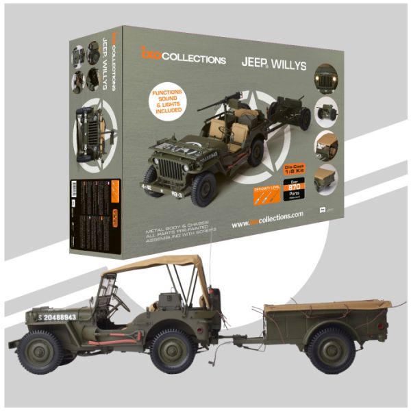 IXC.JPW.FK - JEEP Willys mit Militärzubehör - FULL KIT 870 Teile - 1