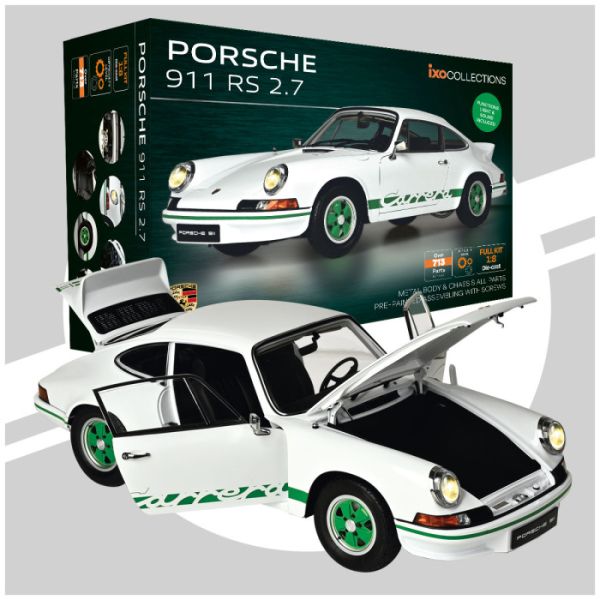 IXC.PRS.WG.FK - PORSCHE 911 Carrera RS 2.7 Weiß und Grün - Im KIT 713 Stk. - 1