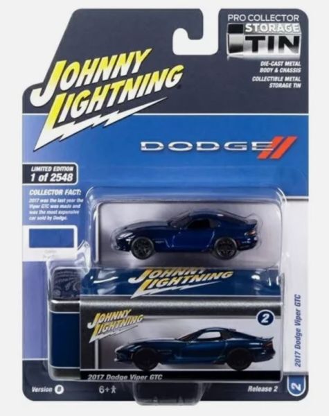 JLCT012-D - DODGE Viper GTC 2017 Blau aus der COLLECTOR TINS-Serie in Blisterverpackung - 1