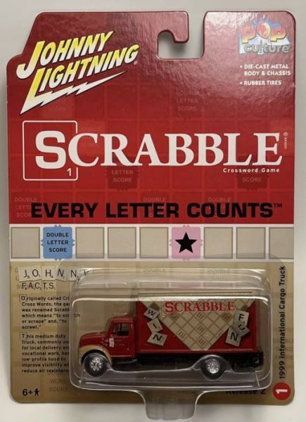 JLPC007-A - INTERNATIONAL Cargo truck 1999 - SCRABBLE - aus der Serie POP CULTURE 2022 in Blisterverpackung - 1