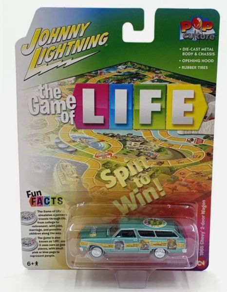 JLPC009-B - CHEVROLET 2-Door Wagon 1965 blau - THE GAME OF LIFE - aus der Serie POP CULTURE 2022 in Blisterverpackung - 1