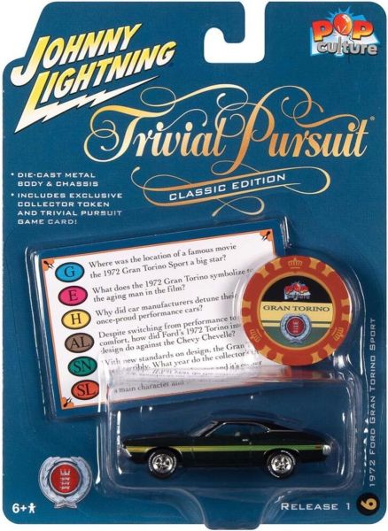 JLSP239 - FORD Gran Torino 1972 grün - TRIVIAL PURSUIT in Blisterverpackung - 1