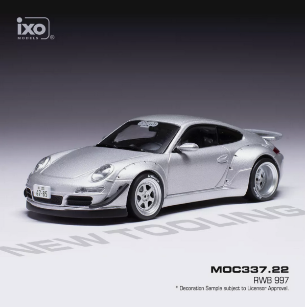 IXOMOC337.22 - PORSCHE RWB 997 grau metallic 1:43 - 1